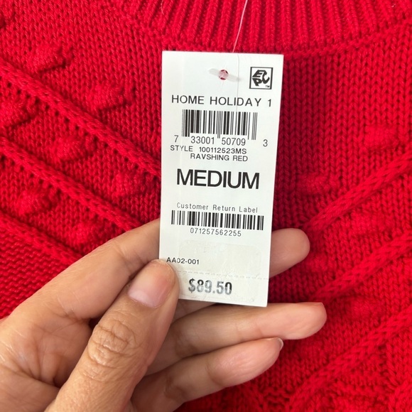 Charter Club Cable-Knit Sweater Dress Size Medium NEW - Picture 7 of 13